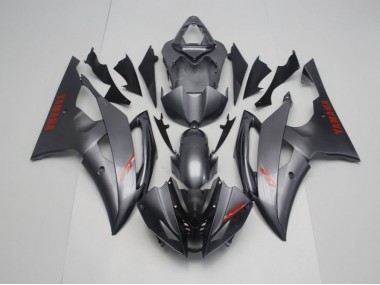 Negro Mate Gris Carenado Moto Yamaha R6 08-16