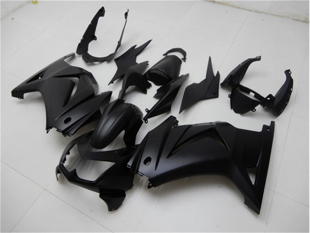 Negro Mate Kit Completo Carenado Moto Kawasaki EX250 08-12 Negro Mate Kit Completo Carenado Moto Kawasaki EX250 08-12