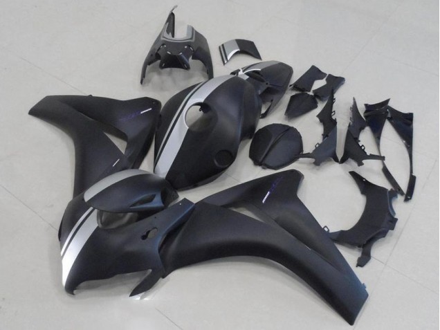 Negro Mate & Plata Carenado Moto Honda CBR 1000 RR 08-11 Negro Mate & Plata Carenado Moto Honda CBR 1000 RR 08-11
