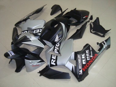 Negro Mate Plata Repsol Carenado Moto Honda CBR 600 RR 05-06