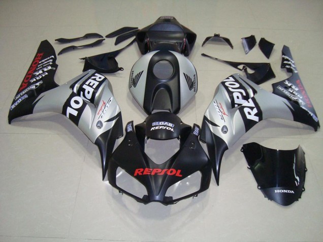 Negro Mate Plata Repsol Kits Carenado Moto Honda CBR 1000 RR 06-07 Negro Mate Plata Repsol Kits Carenado Moto Honda CBR 1000 RR 06-07