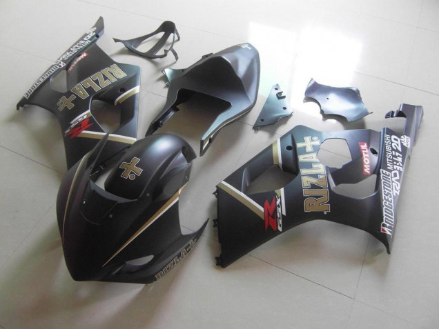 Negro Mate Rizla Carrera Carenado Moto Suzuki GSXR 1000 K3 03-04 Negro Mate Rizla Carrera Carenado Moto Suzuki GSXR 1000 K3 03-04