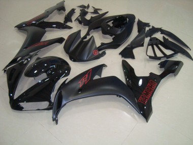 Negro Mate Rojo Carenado Moto Yamaha R1 04-06