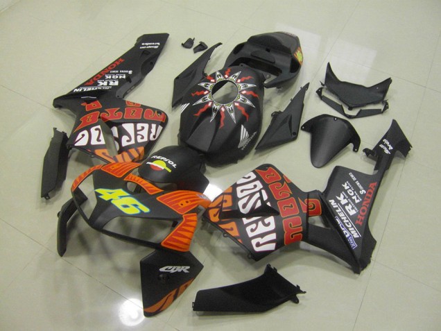 Negro Mate Rossi Carenado Moto Honda CBR 600 RR 05-06 Negro Mate Rossi Carenado Moto Honda CBR 600 RR 05-06