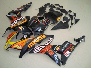 Negro Mate Rossi Carenado Moto Honda CBR 600 RR 07-08