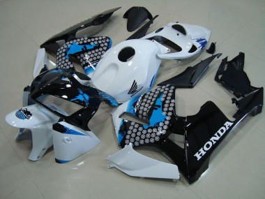 Negro Mate con Rojo Pegatinas Carenado Moto Honda CBR 600 RR 05-06