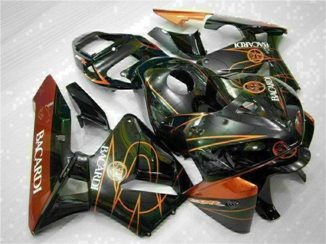 Negro Naranja BACARDI Carenado Moto Honda CBR 600 RR 05-06 Negro Naranja BACARDI Carenado Moto Honda CBR 600 RR 05-06