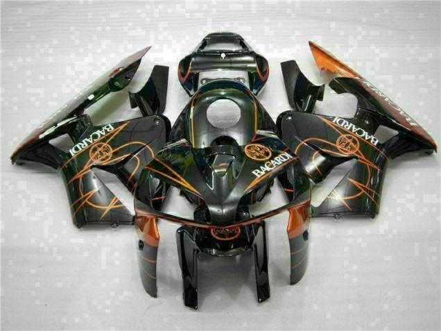 Negro Naranja BACARDI Carenado Moto Honda CBR 600 RR 05-06 Negro Naranja BACARDI Carenado Moto Honda CBR 600 RR 05-06