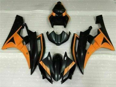 Negro Naranja Carenado Moto Yamaha R6 06-07