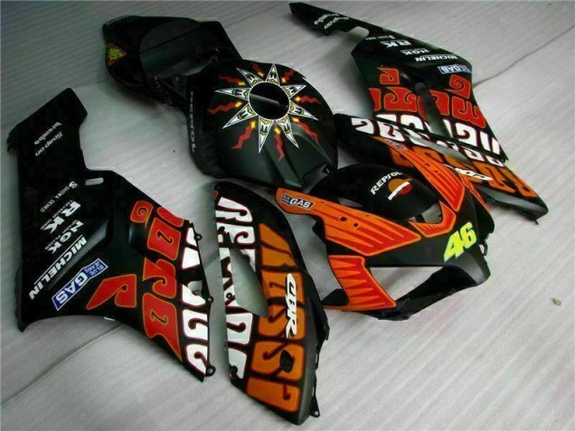 Negro Naranja Carenado & Plástico Moto Honda CBR 1000 RR 04-05 Negro Naranja Carenado & Plástico Moto Honda CBR 1000 RR 04-05