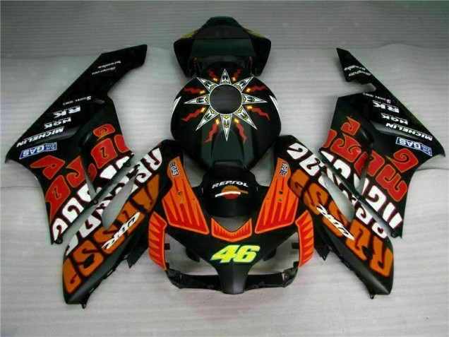 Negro Naranja Carenado & Plástico Moto Honda CBR 1000 RR 04-05 Negro Naranja Carenado & Plástico Moto Honda CBR 1000 RR 04-05