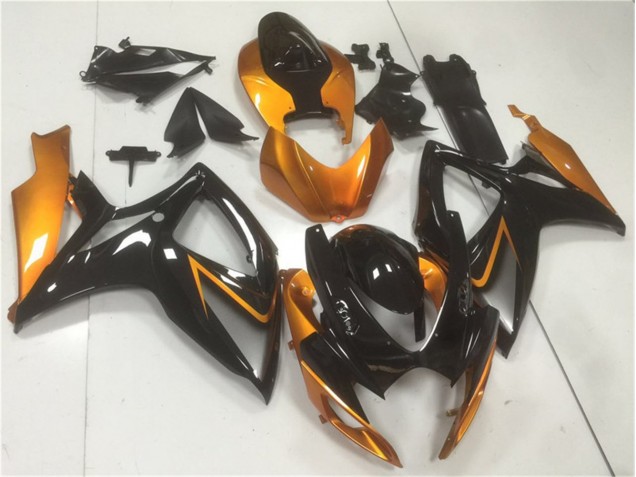 Negro Naranja Carrocería Motocicletas Suzuki GSXR 600 / 750 K6 06-07 Negro Naranja Carrocería Motocicletas Suzuki GSXR 600 / 750 K6 06-07