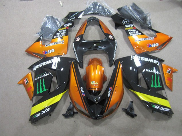 Negro Naranja Monster Carenado Moto Kawasaki ZX10R 06-07 Negro Naranja Monster Carenado Moto Kawasaki ZX10R 06-07