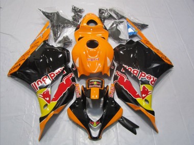Negro Naranja Red Bull Carenado & Plástico Moto Honda CBR 600 RR 09-12