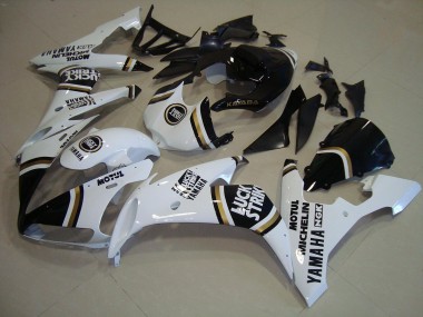 Negro Oro Blanco Carenado Moto Yamaha R1 04-06