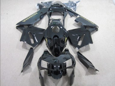 Negro Oro Calcomanías ABS Kits Carenado Moto Honda CBR 600 RR 03-04
