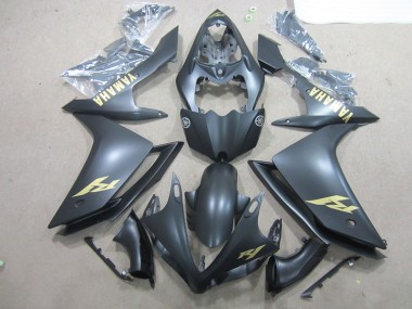 Negro Oro Calcomanías ABS Moto Plástica Yamaha R1 07-08