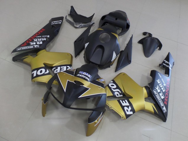 Negro Oro Repsol Carenado Moto Honda CBR 600 RR 05-06