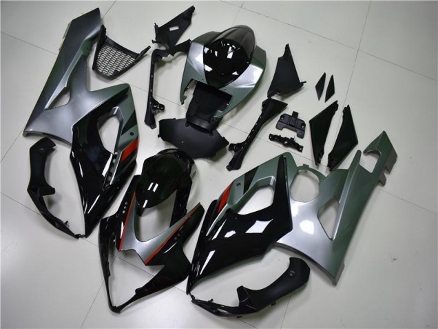 Negro Plata Carenado Moto Suzuki GSXR 1000 K5 05-06 Negro Plata Carenado Moto Suzuki GSXR 1000 K5 05-06