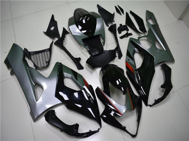 Negro Plata Carenado Moto Suzuki GSXR 1000 K5 05-06 Negro Plata Carenado Moto Suzuki GSXR 1000 K5 05-06