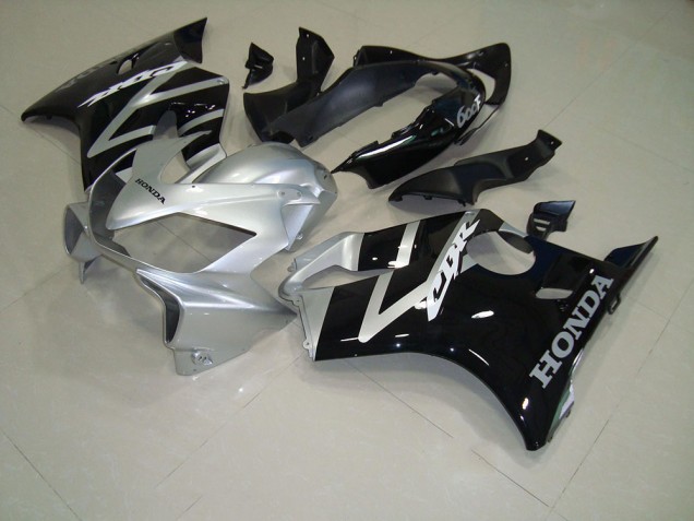 Negro Plata Kits Completo Carenado Moto ABS Honda CBR 600 F4i 04-07 Negro Plata Kits Completo Carenado Moto ABS Honda CBR 600 F4i 04-07