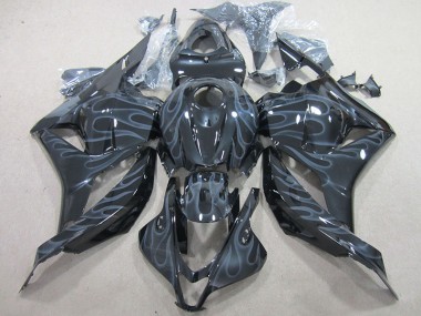 Negro Plata Llama Kits Carenado Moto Honda CBR 600 RR 09-12