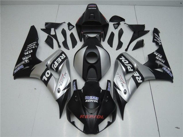Negro Plata Repsol ABS Kits Carenado Moto Honda CBR 1000 RR 04-05 Negro Plata Repsol ABS Kits Carenado Moto Honda CBR 1000 RR 04-05