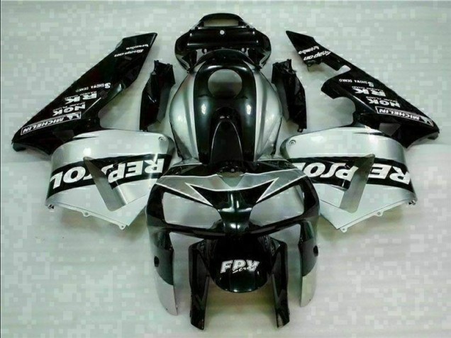 Negro Plata Repsol Carenado Moto Honda CBR 600 RR 05-06 Negro Plata Repsol Carenado Moto Honda CBR 600 RR 05-06