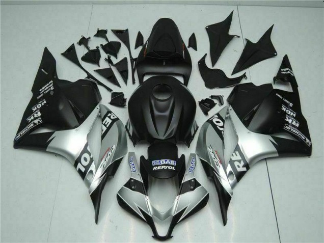 Negro Plata Repsol Carenado Moto Honda CBR 600 RR 09-12 Negro Plata Repsol Carenado Moto Honda CBR 600 RR 09-12