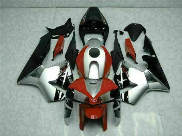Negro Plata Rojo Carenado Moto Honda CBR 600 RR 05-06 Negro Plata Rojo Carenado Moto Honda CBR 600 RR 05-06