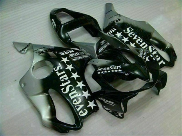 Negro Plata SevenStarss Carenado Moto Honda CBR 600 F4i 01-03 Negro Plata SevenStarss Carenado Moto Honda CBR 600 F4i 01-03
