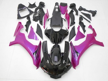 Negro Púrpura Rojo Carenado Moto Yamaha R1 15-19