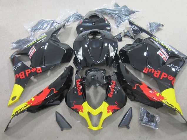 Negro Red Bull ABS Moto Plástica Honda CBR 600 RR 09-12 Negro Red Bull ABS Moto Plástica Honda CBR 600 RR 09-12