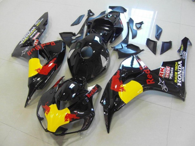 Negro Red Bull Kits ABS Carenado Motocicleta Honda CBR 1000 RR 06-07 Negro Red Bull Kits ABS Carenado Motocicleta Honda CBR 1000 RR 06-07