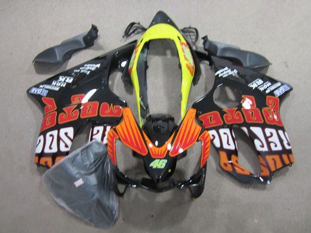 Negro Rojo 46 Carenado Moto Honda CBR 600 F4i 04-07 Negro Rojo 46 Carenado Moto Honda CBR 600 F4i 04-07