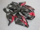 Negro Rojo ABS Carenado Motocicleta Kawasaki ZX14R ZZR 1400 06-11 Negro Rojo ABS Carenado Motocicleta Kawasaki ZX14R ZZR 1400 06-11