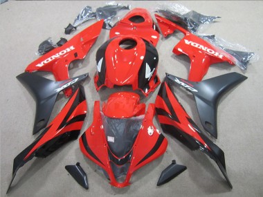 Negro Rojo ABS Moto Plástico Honda CBR 600 RR 07-08