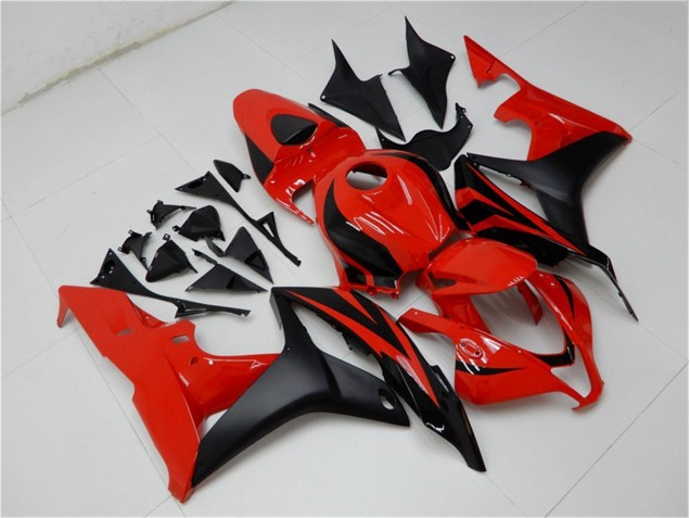 Negro Rojo ABS Moto Plásticos Honda CBR 600 RR 07-08 Negro Rojo ABS Moto Plásticos Honda CBR 600 RR 07-08