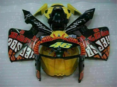 Negro Rojo Amarillo 46 Carenado Moto Honda CBR 600 RR 05-06