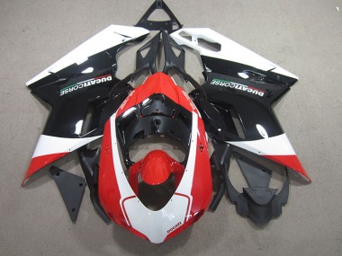 Negro Rojo Blanco Carenado Moto Ducati 848 07-14
