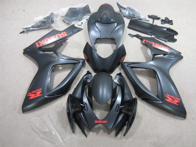 Negro Rojo Calcomanía Carenado Moto Suzuki GSXR 600 K6 06-07 Negro Rojo Calcomanía Carenado Moto Suzuki GSXR 600 K6 06-07
