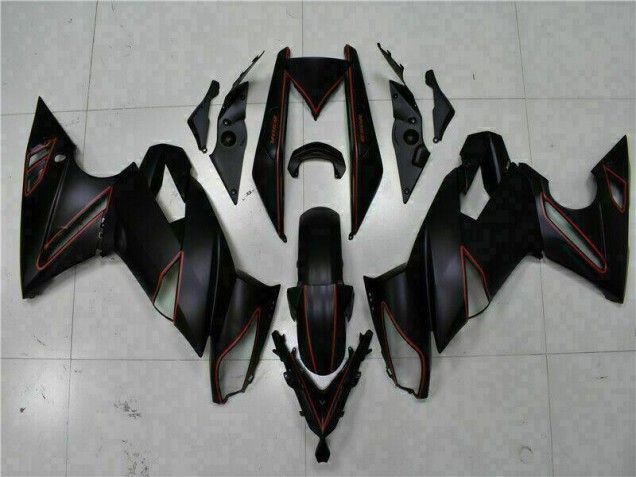 Negro Rojo Carenado Moto Kawasaki EX650 09-11 Negro Rojo Carenado Moto Kawasaki EX650 09-11
