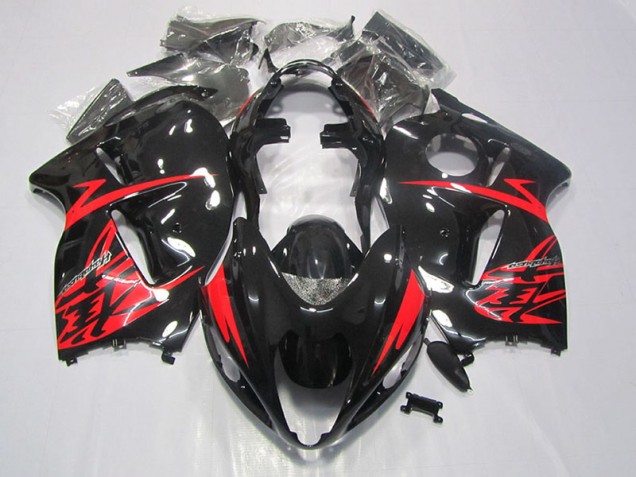Negro Rojo Carenado Moto Suzuki GSXR 1300 Hayabusa 96-07 Negro Rojo Carenado Moto Suzuki GSXR 1300 Hayabusa 96-07