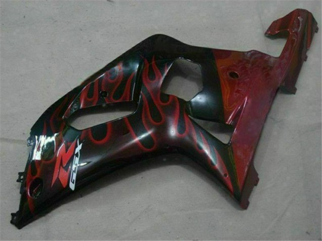 Negro Rojo Carenado Moto Suzuki GSXR 600 / 750 K1 K2 K3 01-03 Negro Rojo Carenado Moto Suzuki GSXR 600 / 750 K1 K2 K3 01-03