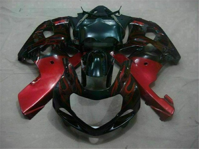Negro Rojo Carenado Moto Suzuki GSXR 600 / 750 K1 K2 K3 01-03 Negro Rojo Carenado Moto Suzuki GSXR 600 / 750 K1 K2 K3 01-03