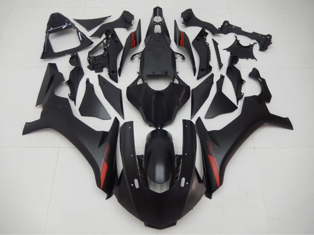 Negro Rojo Carenado Moto Yamaha R1 15-19 Negro Rojo Carenado Moto Yamaha R1 15-19