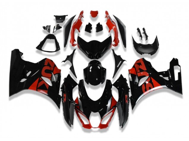 Negro Rojo Carrocería Motocicletas Suzuki GSXR 1000 17-23 Negro Rojo Carrocería Motocicletas Suzuki GSXR 1000 17-23