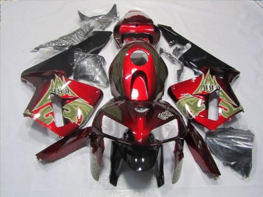Negro Rojo Kits Carenado Moto Honda CBR 600 RR 05-06