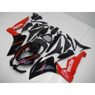 Negro Rojo Kits Completo Carenado Moto ABS Aprilia RSV4 09-15