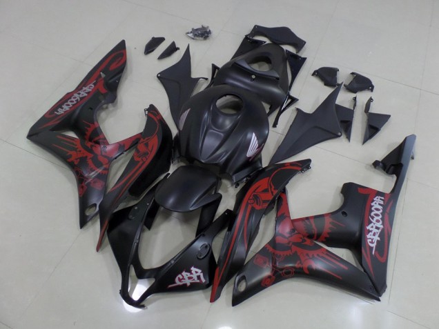 Negro Rojo Kits Completo Carenado Moto ABS Honda CBR 600 RR 07-08 Negro Rojo Kits Completo Carenado Moto ABS Honda CBR 600 RR 07-08